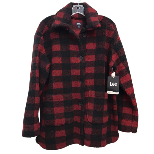 Jacket Shirt By Lee In Black & Red, Size:M