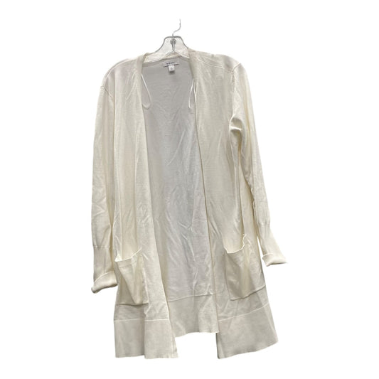 Sweater Cardigan By Nine West In White, Size:L