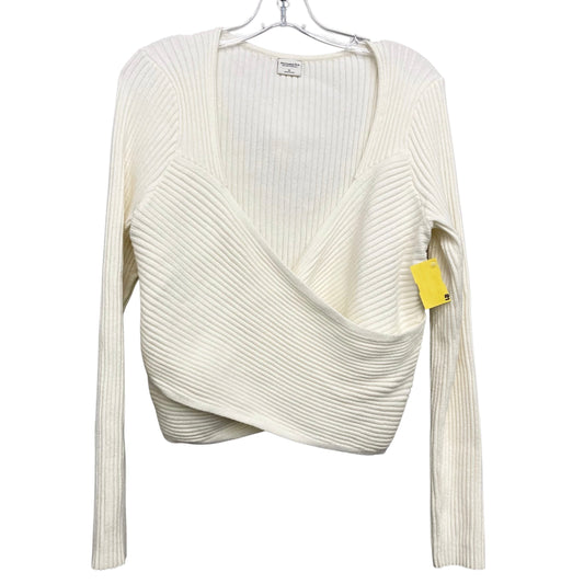Top Ls By Abercrombie And Fitch In Cream, Size:Xl