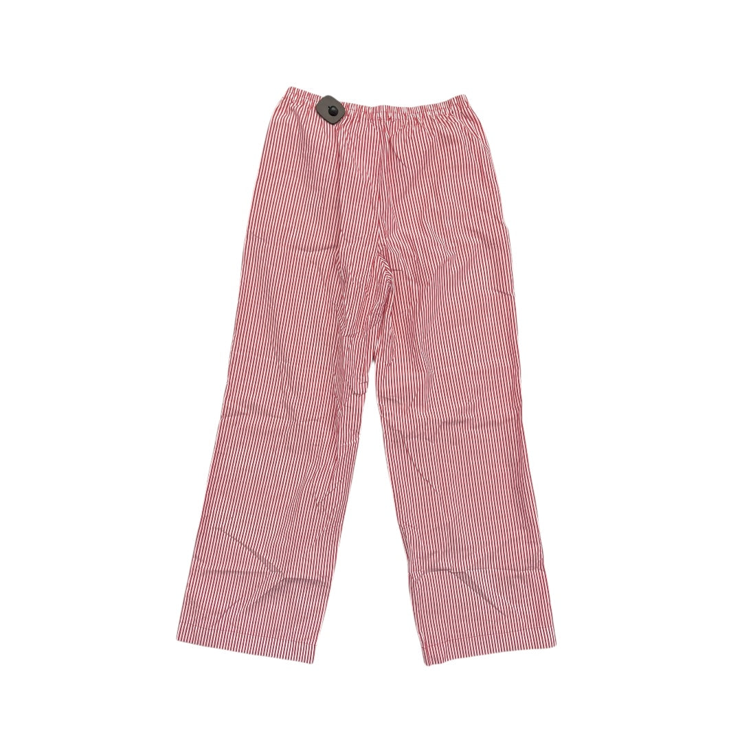 Pants Lounge By J. Crew In Red & White, Size:Xs
