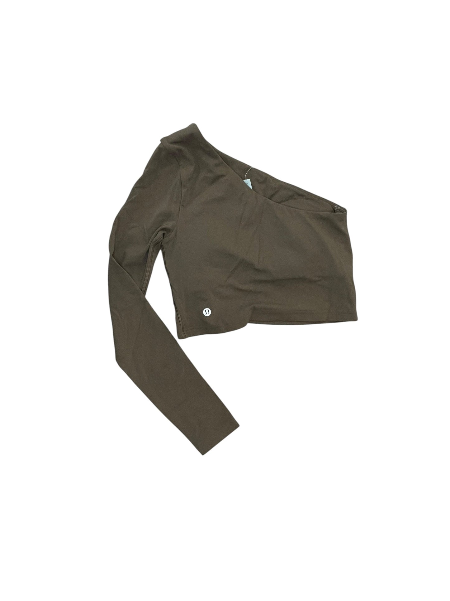 Athletic Top Ls Collar By Lululemon In Brown, Size:S