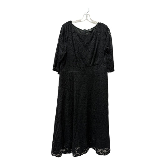 Dress Casual Midi By Shein In Black, Size:3