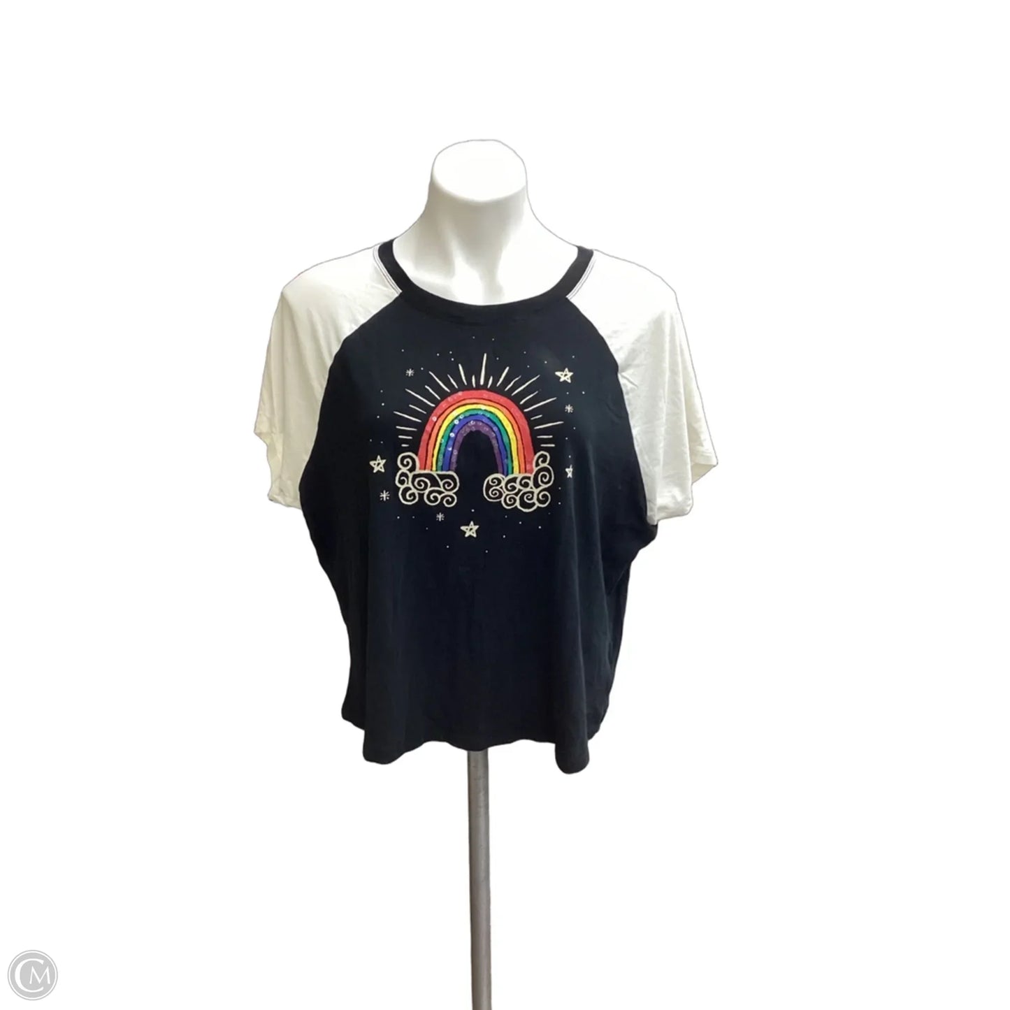 Top Short Sleeve By Torrid In Black, Size: Xl