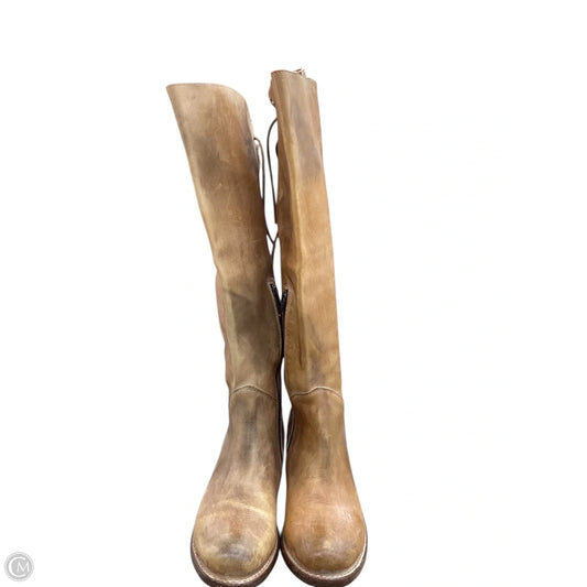 Boots Knee Flats By Bed Stu In Tan, Size: 9.5