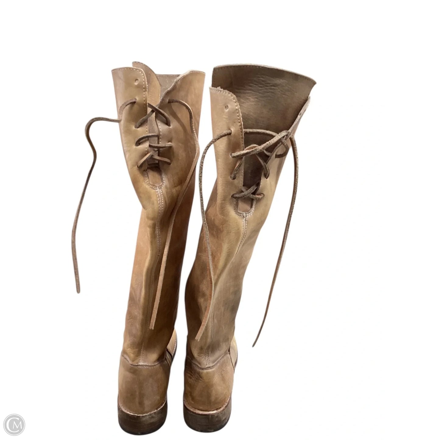 Boots Knee Flats By Bed Stu In Tan, Size: 9.5