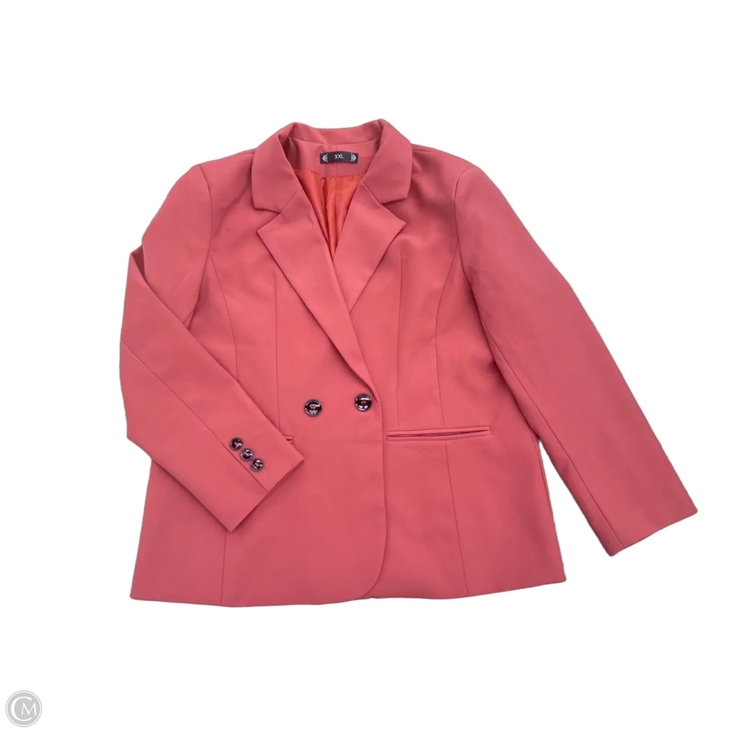 Blazer By Clothes Mentor In Orange, Size: Xxl