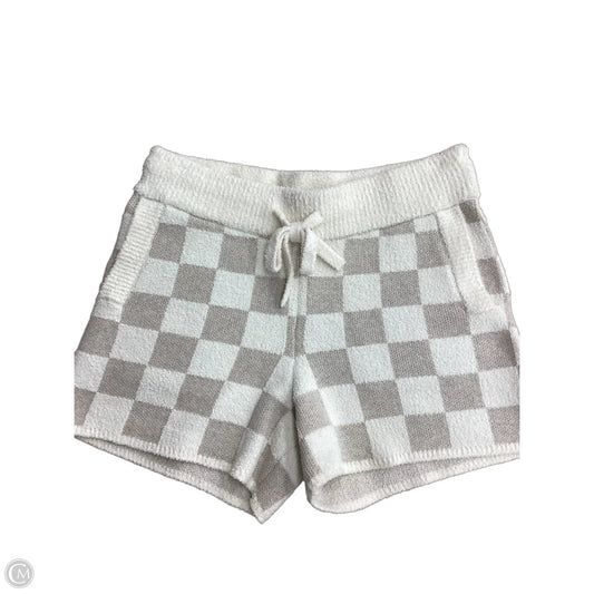 Shorts By Barefoot Dreams In Cream & Tan, Size: S