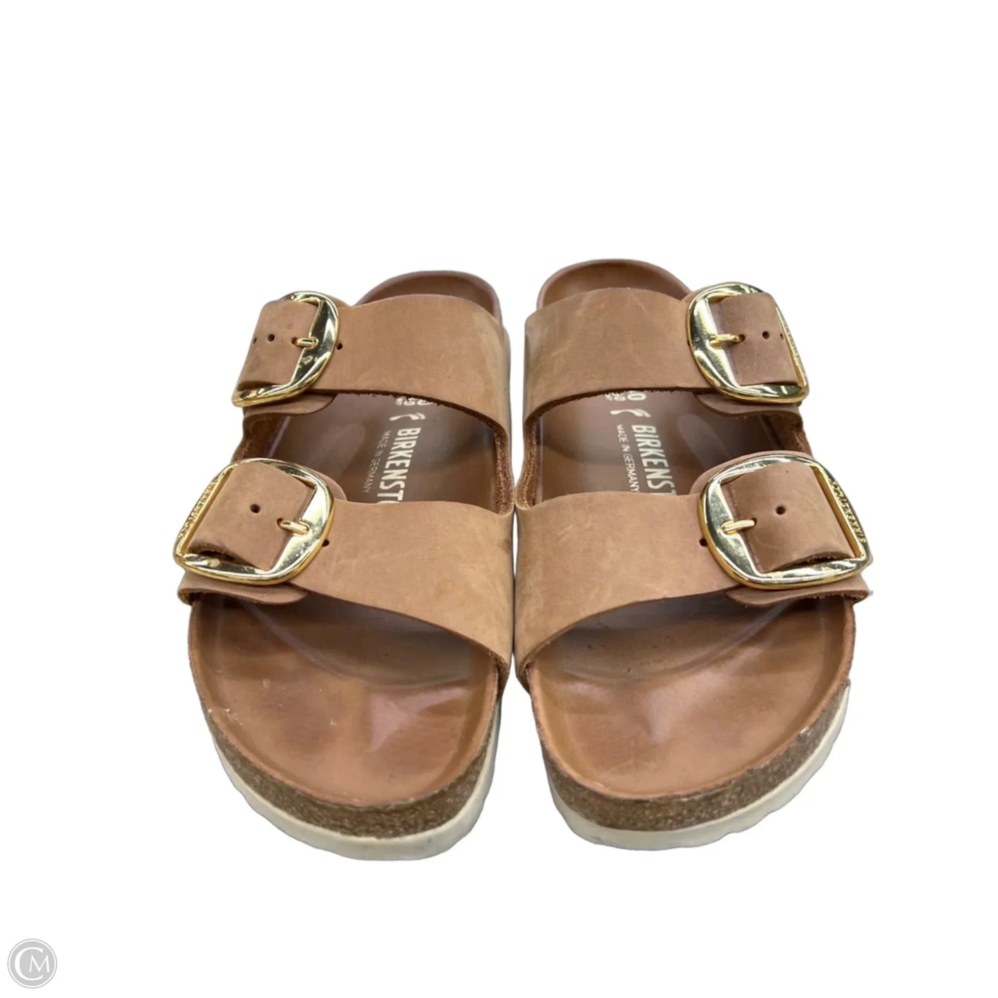 Sandals Flats By Birkenstock In Tan, Size: 9