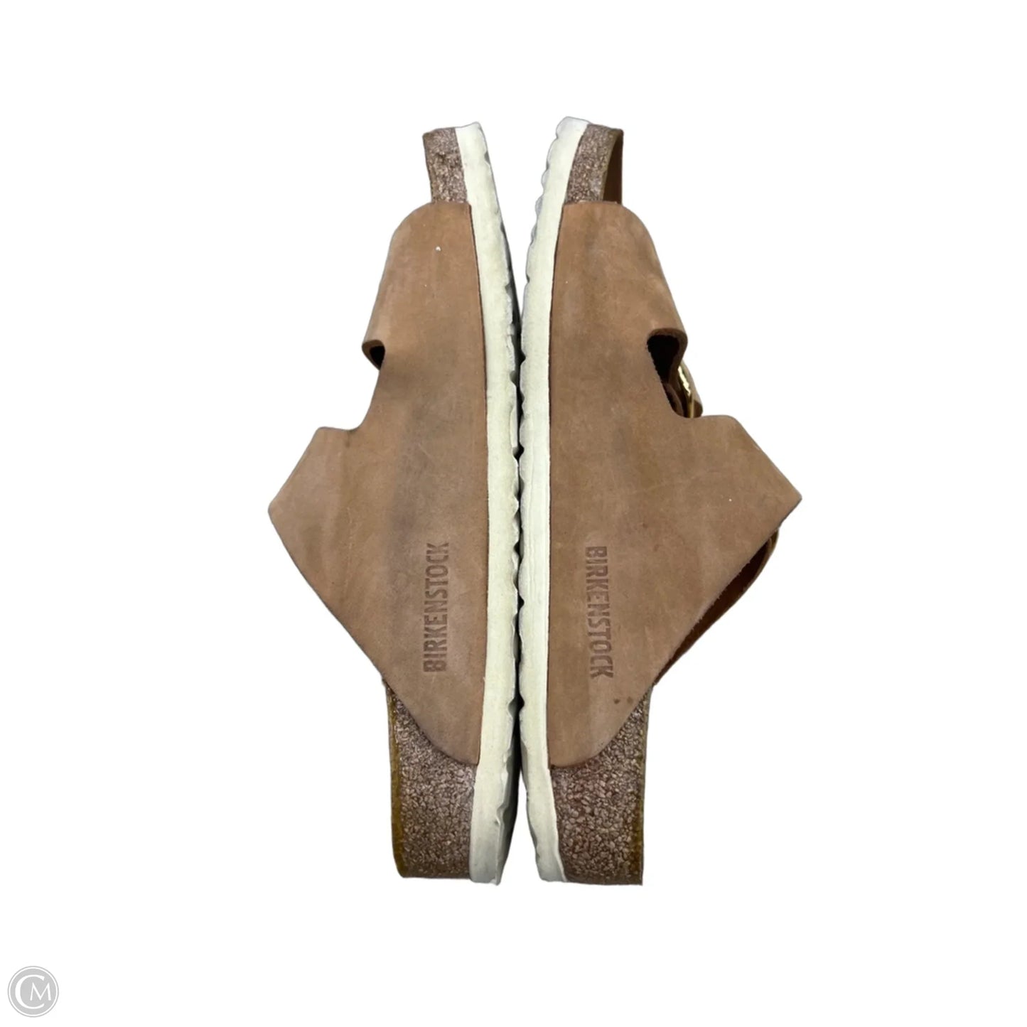 Sandals Flats By Birkenstock In Tan, Size: 9