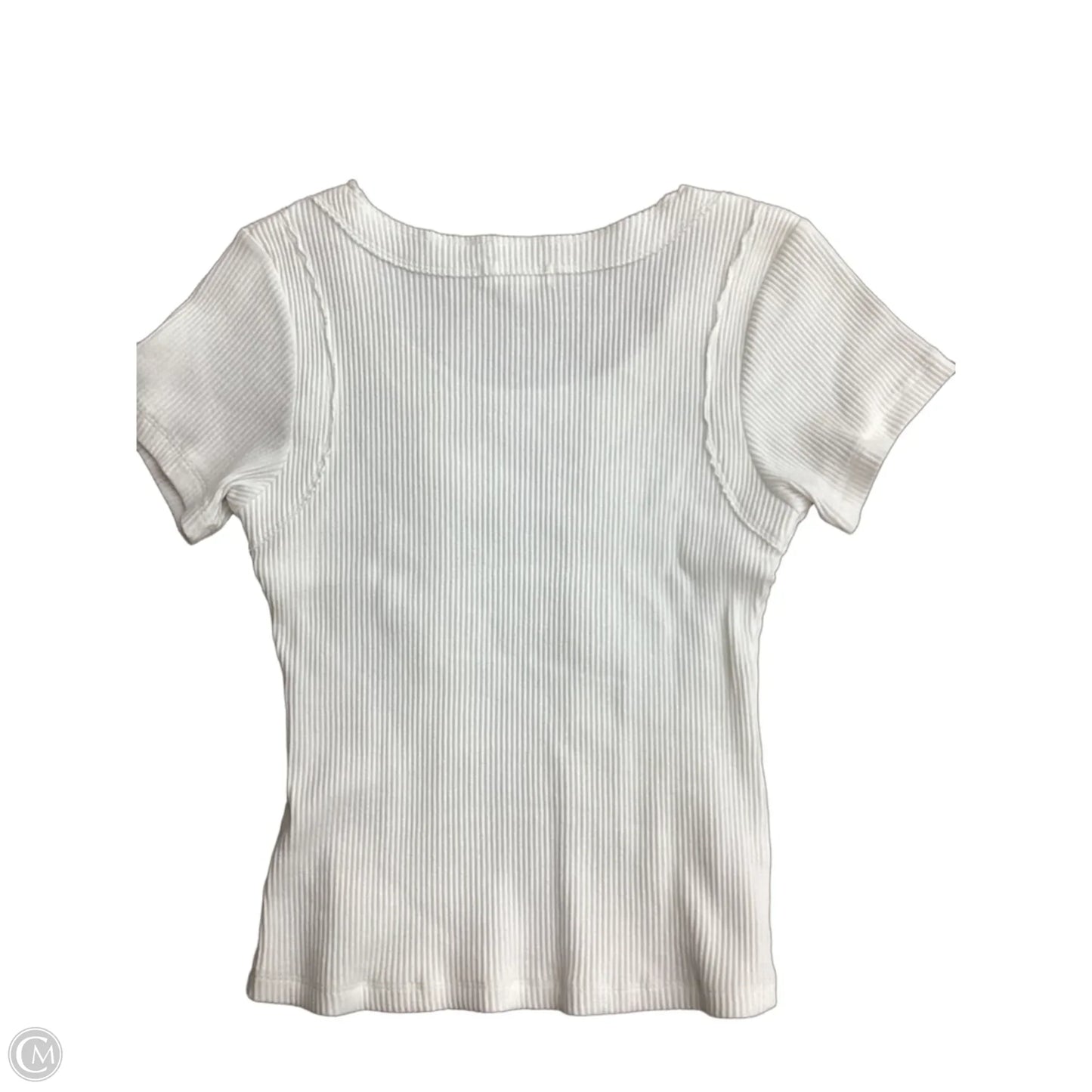 Top Short Sleeve By Gilded Intent In White, Size: L