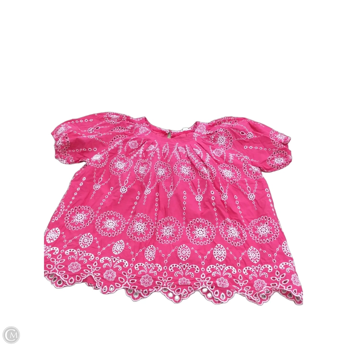 Top Short Sleeve By Chicsoul In Pink, Size: 2x