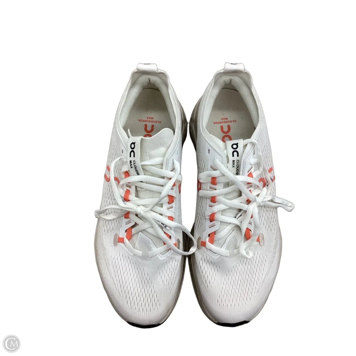 Shoes Athletic By On Cloud In Cream & Orange, Size: 11