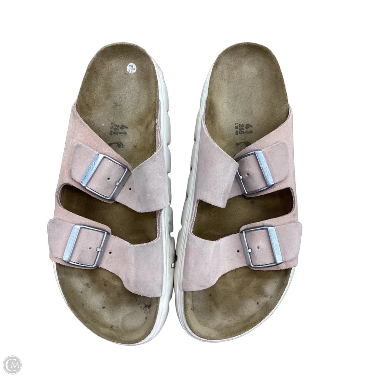 Sandals Flats By Birkenstock In Pink, Size: 10