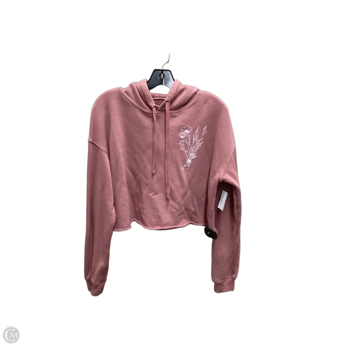 Sweatshirt Hoodie By Clothes Mentor In Pink, Size: M