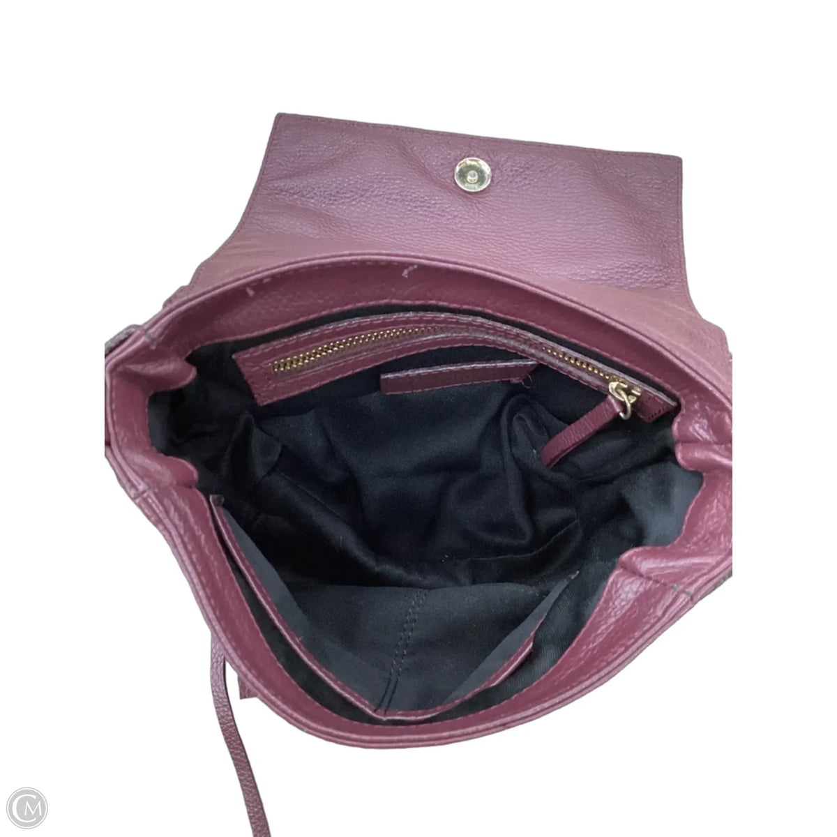 Handbag Leather By Clothes Mentor, Size: Medium