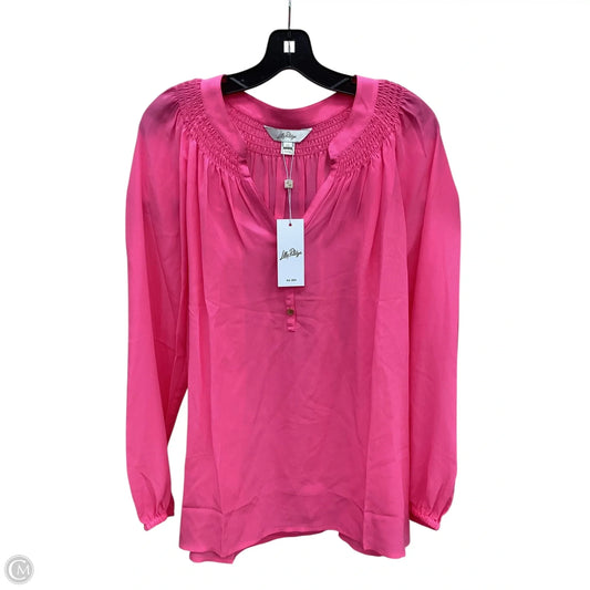 Blouse Designer By Lilly Pulitzer In Pink, Size: Xl