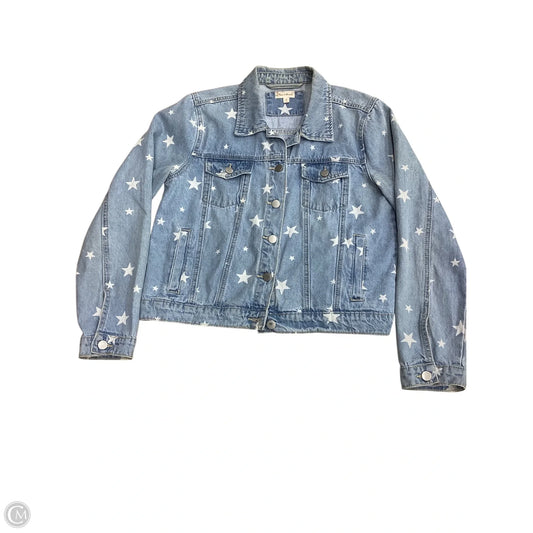 Jacket Denim By Hem & Thread In Blue Denim, Size: M