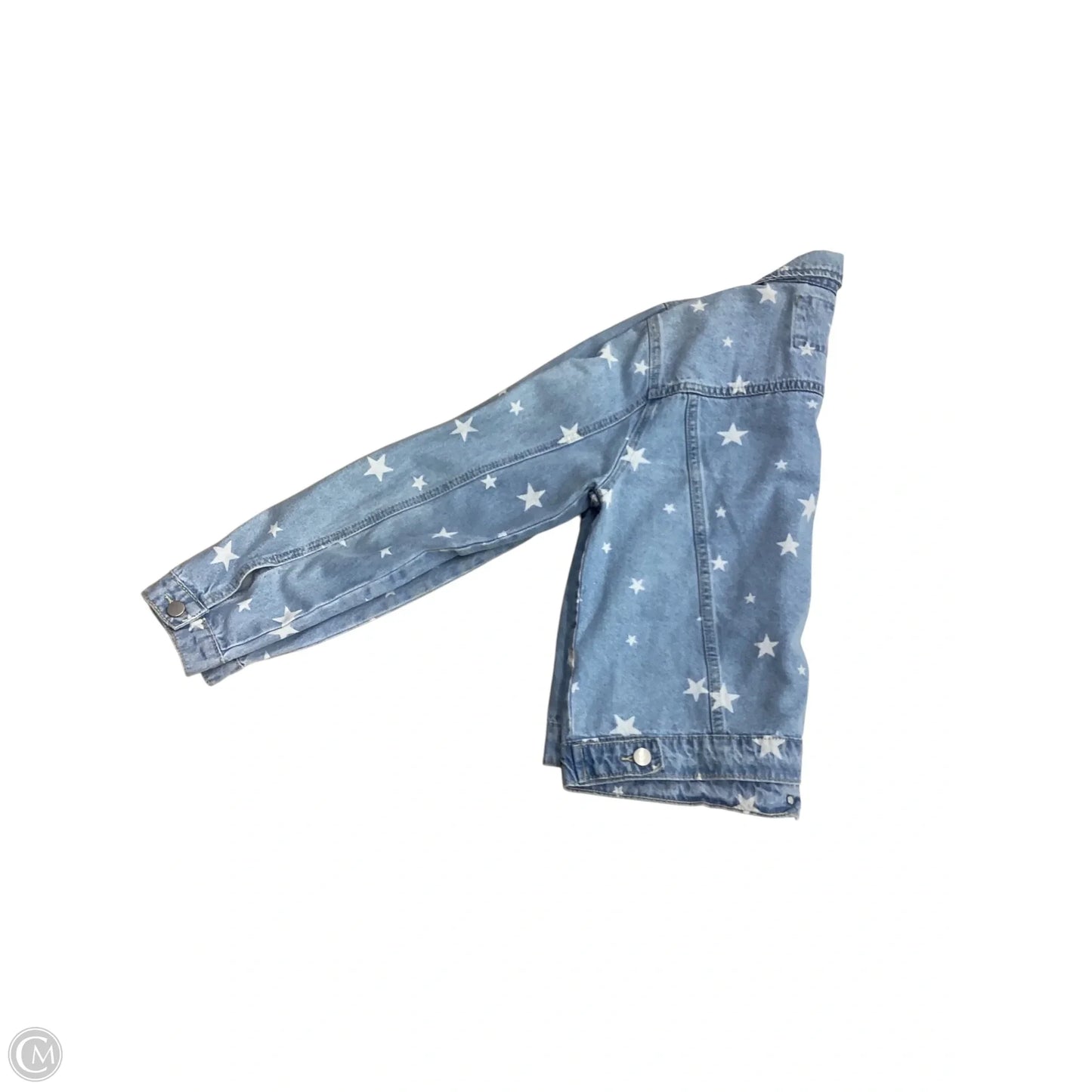 Jacket Denim By Hem & Thread In Blue Denim, Size: M