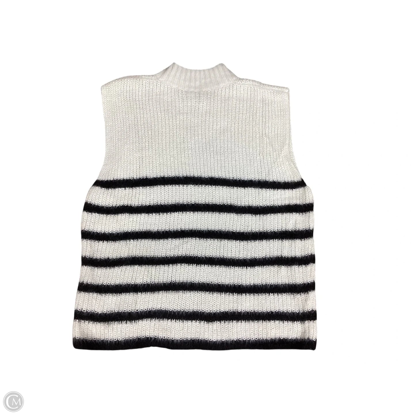 Vest Sweater By Old Navy In Striped Pattern, Size: L