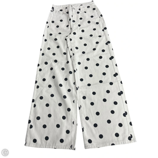Jeans Wide Leg By Missguided In Polkadot Pattern, Size: 6