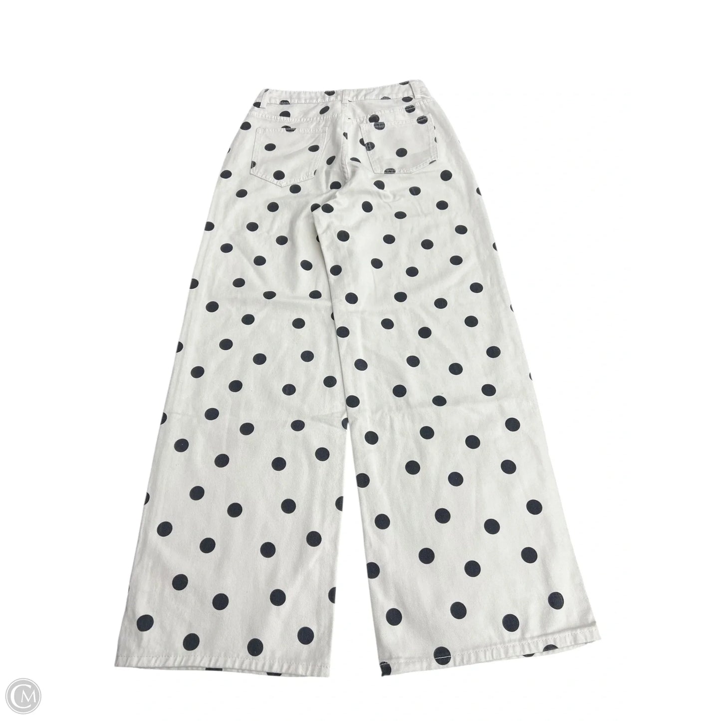 Jeans Wide Leg By Missguided In Polkadot Pattern, Size: 6