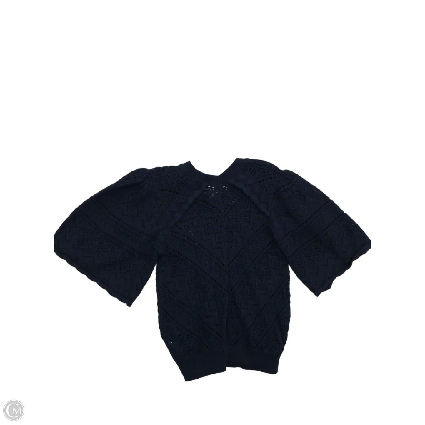 Sweater Short Sleeve By Bishop + Young In Black, Size: S