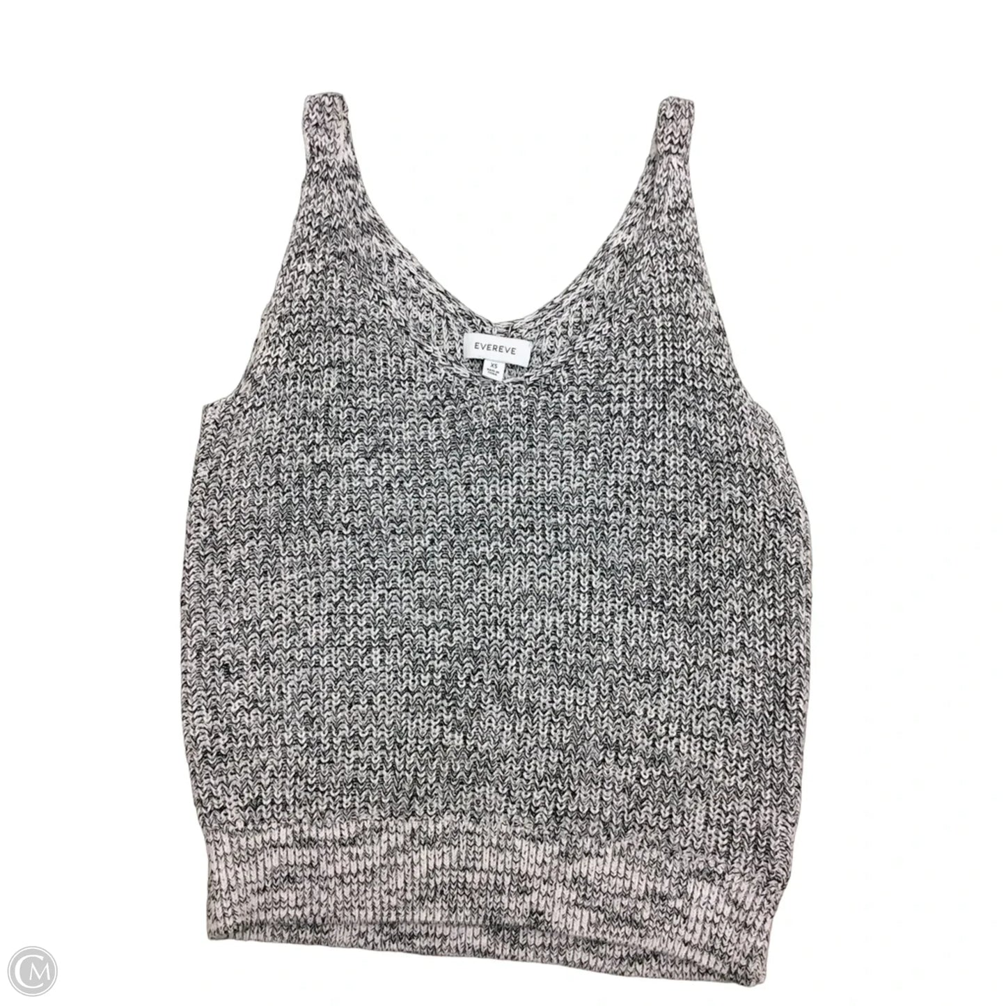Sweater Short Sleeve By Evereve In Black & White, Size: Xs