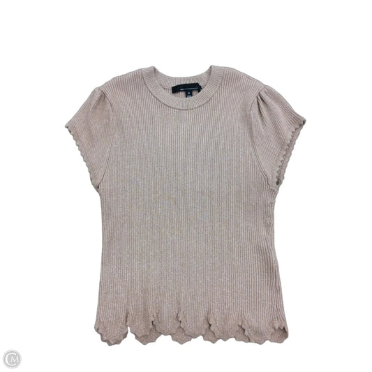 Sweater Short Sleeve By White House Black Market In Tan, Size: M