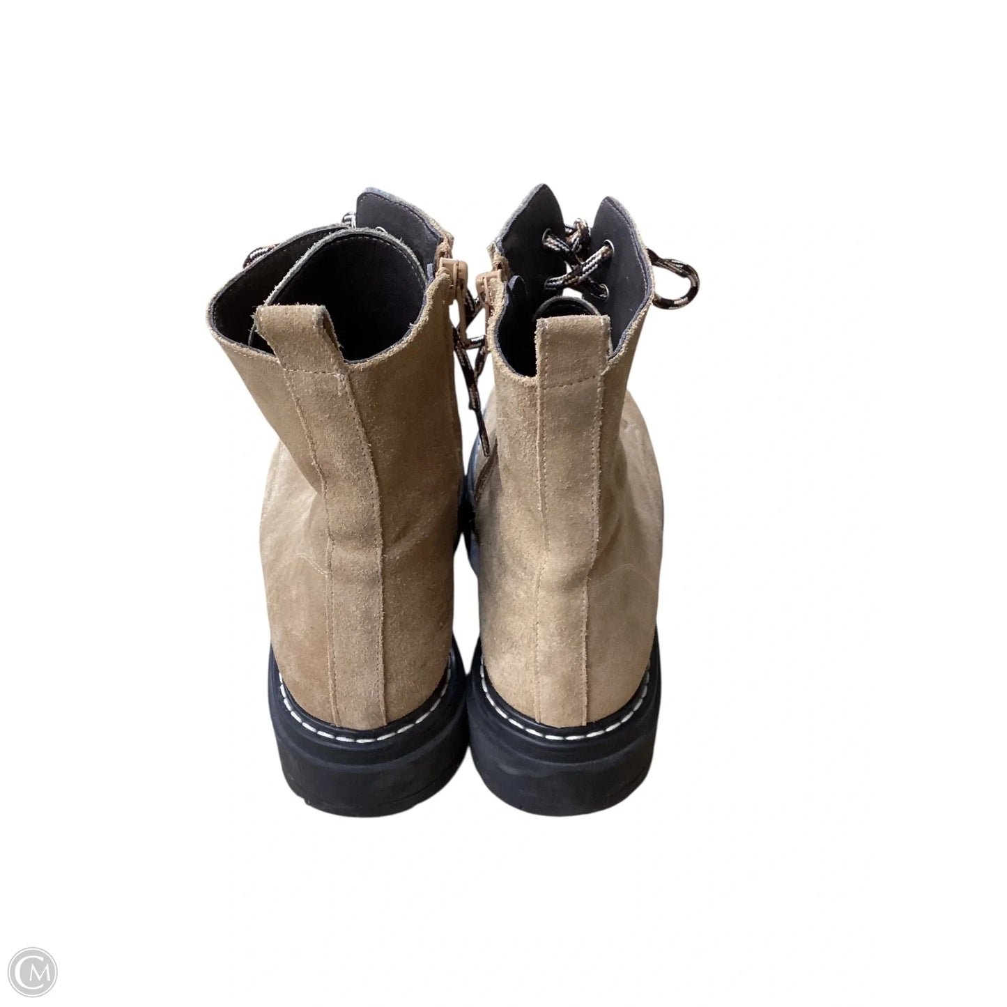 Boots Leather By Anthropologie In Brown, Size: 7.5