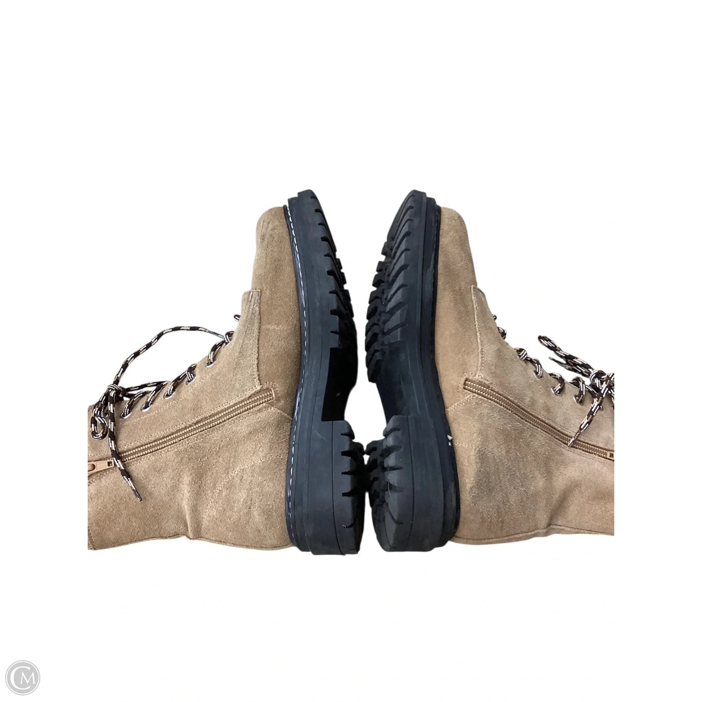 Boots Leather By Anthropologie In Brown, Size: 7.5