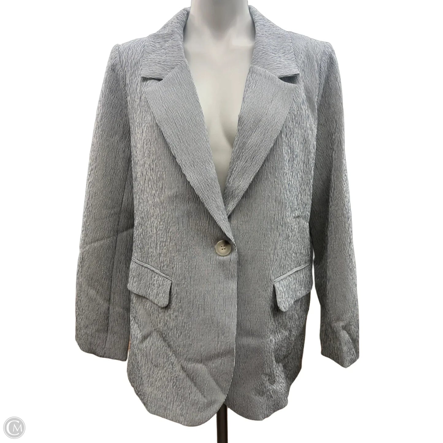 Blazer By Andthewhy In Striped Pattern, Size: L