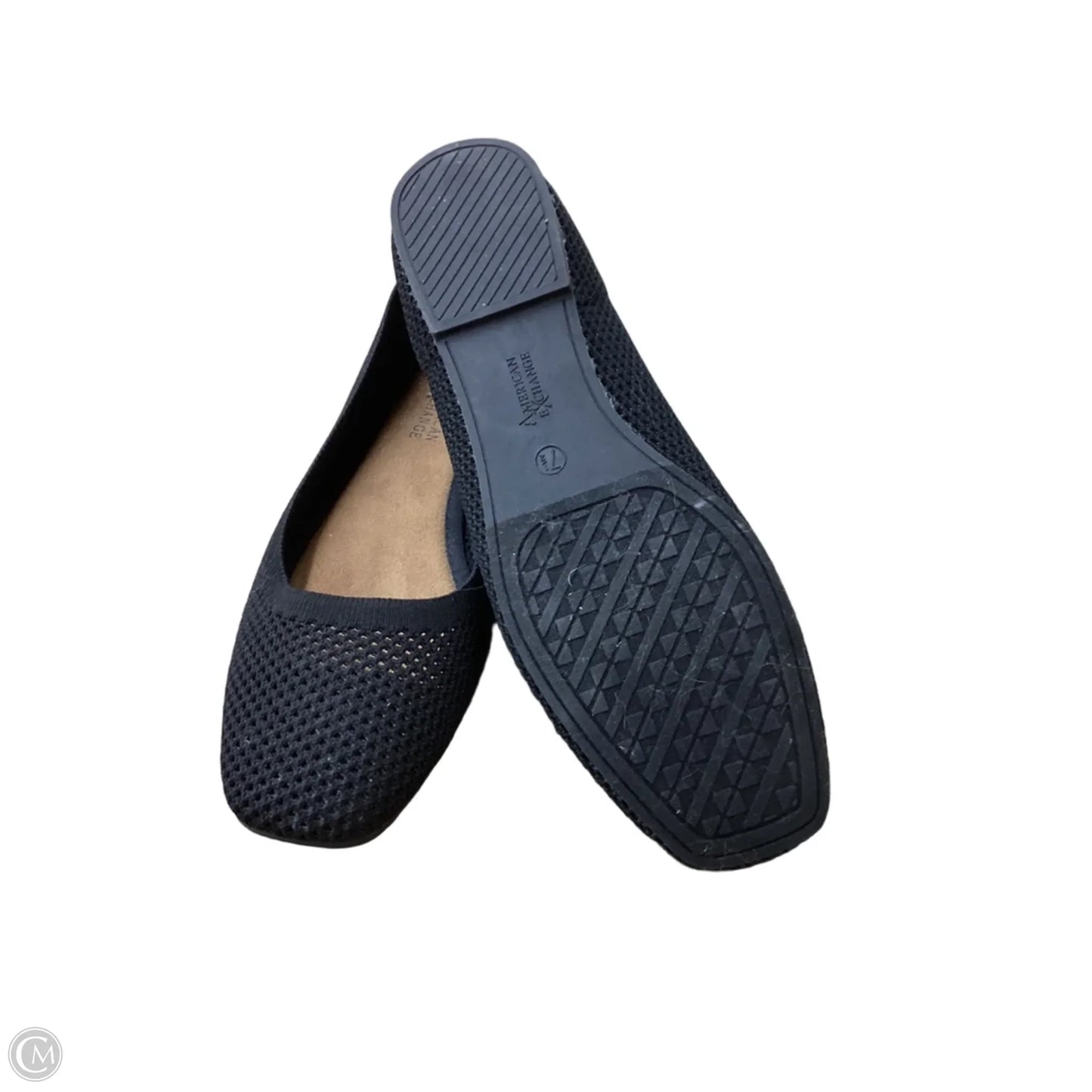 Shoes Flats By Clothes Mentor In Black, Size: 7.5