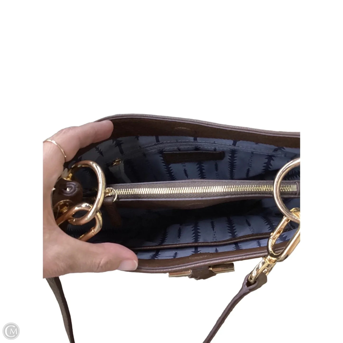 Crossbody Leather By Cmc, Size: Medium