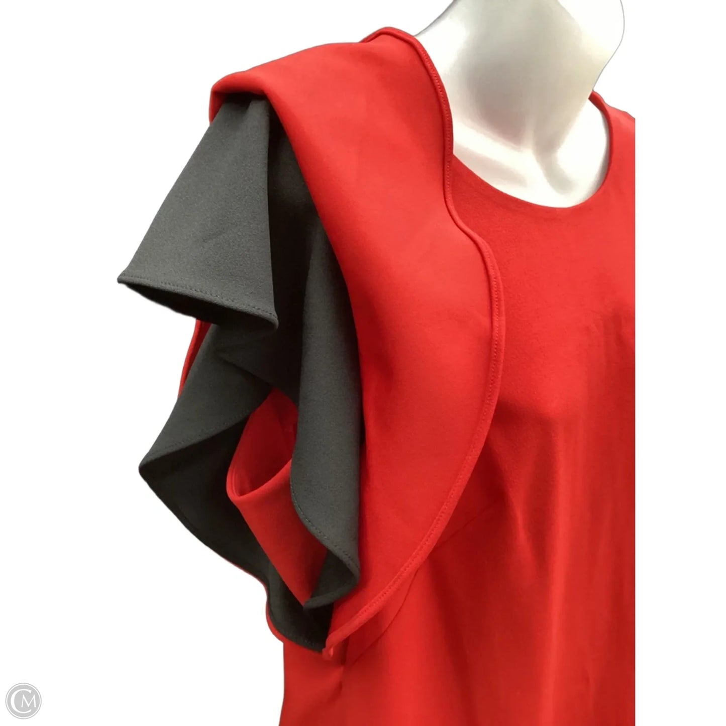 Dress Work By Calvin Klein In Red, Size: L