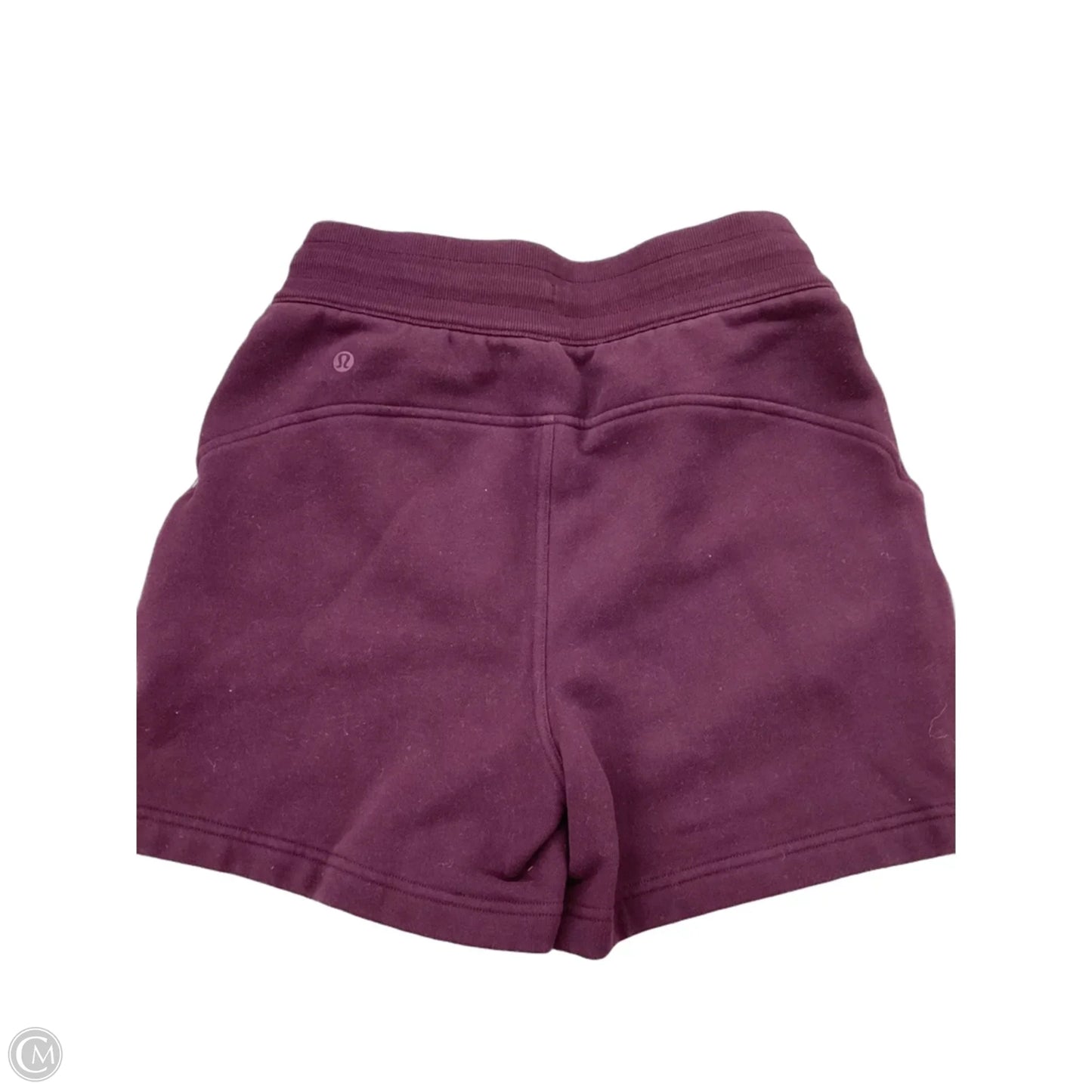 Athletic Shorts By Lululemon In Maroon, Size: 4