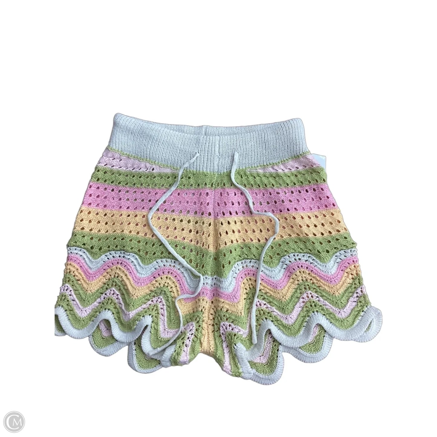 Shorts By Mystree In Striped Pattern, Size: M