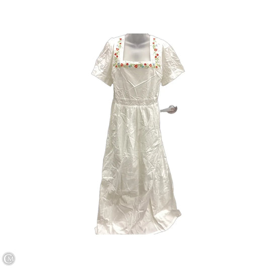 Dress Casual Maxi By Modcloth In Ivory, Size: 2x
