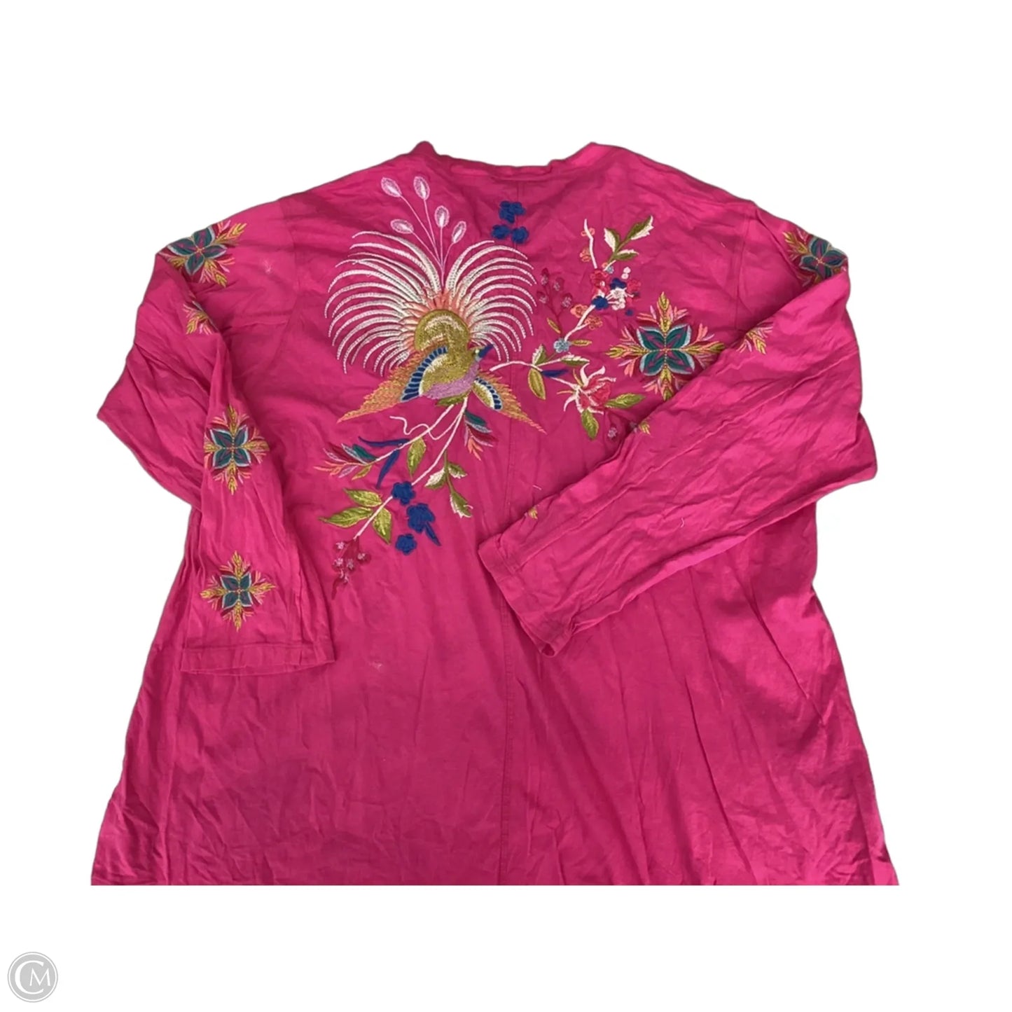 Top Long Sleeve By Johnny Was In Pink, Size: 2x