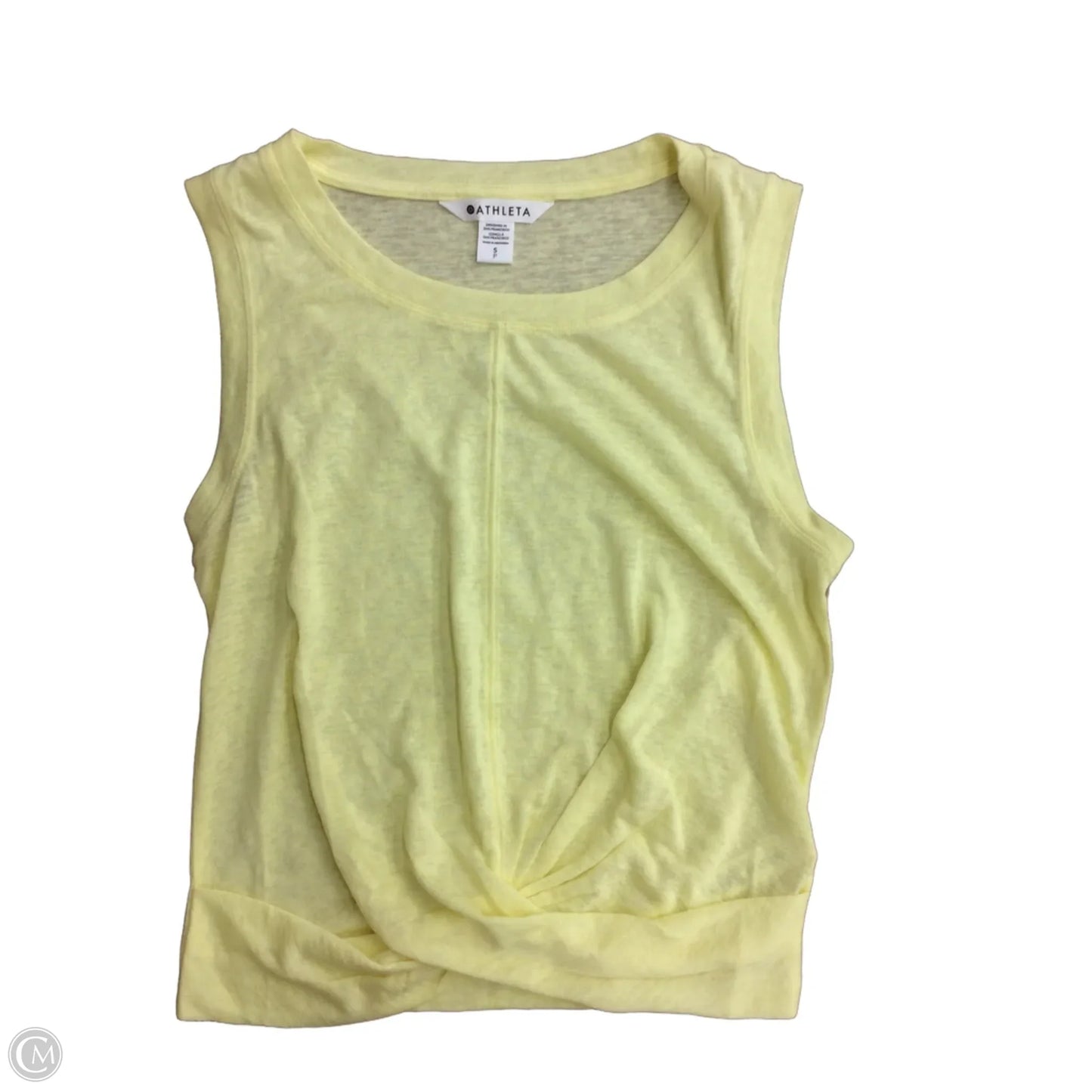 Athletic Tank Top By Athleta In Yellow, Size: S