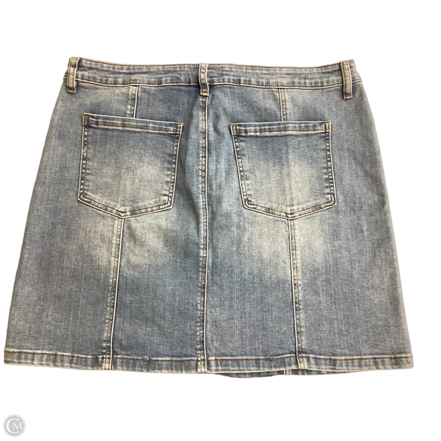 Skirt Mini & Short By Kut In Blue Denim, Size: 16