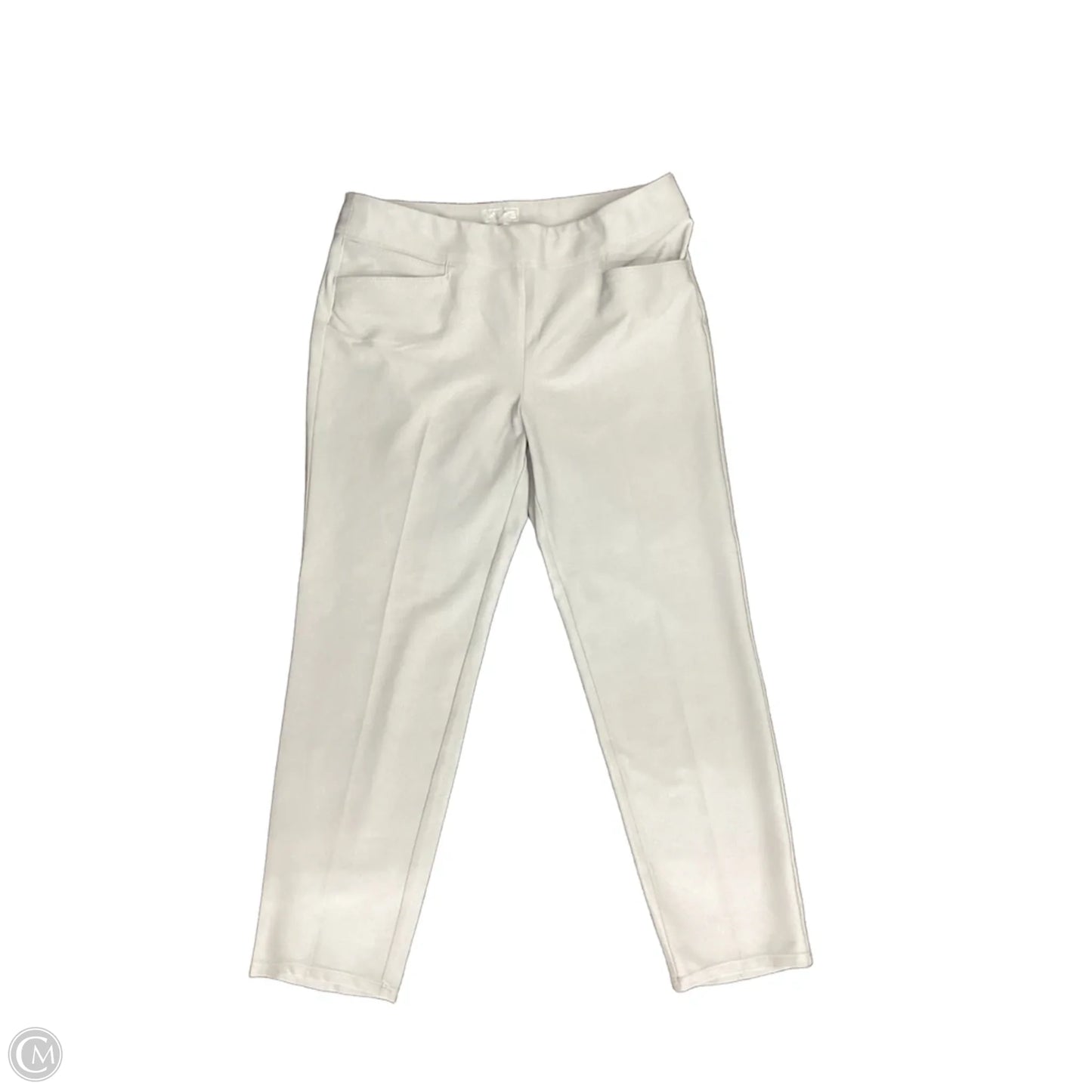 Athletic Pants By Adidas In Grey, Size: M