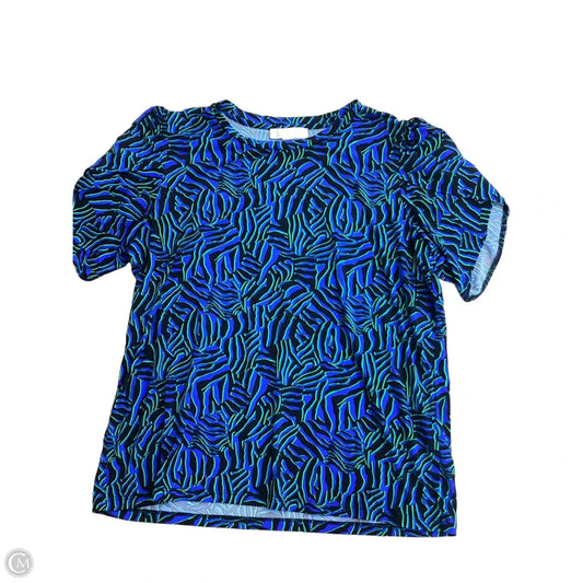 Blouse Short Sleeve By Michael By Michael Kors In Multi-colored, Size: Xl