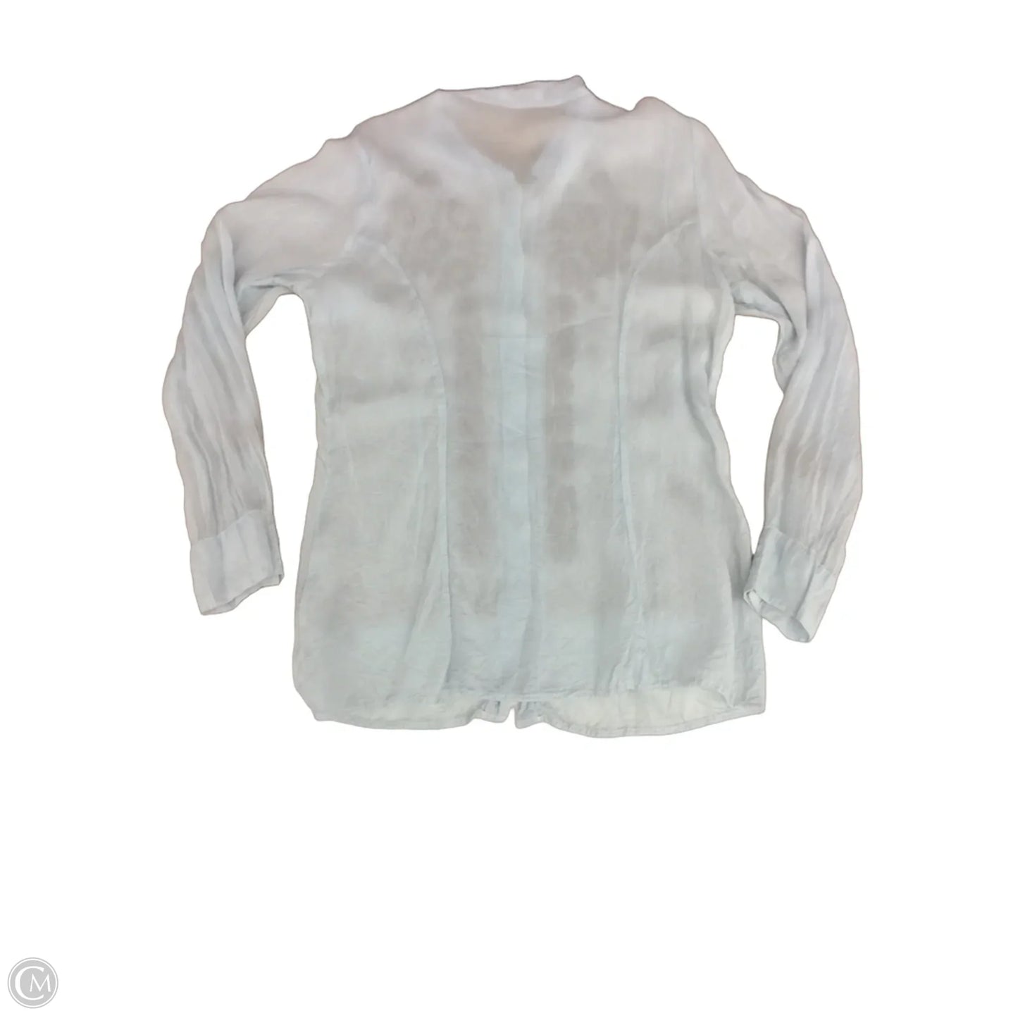 Top Long Sleeve By Johnny Was In Blue & Brown, Size: L