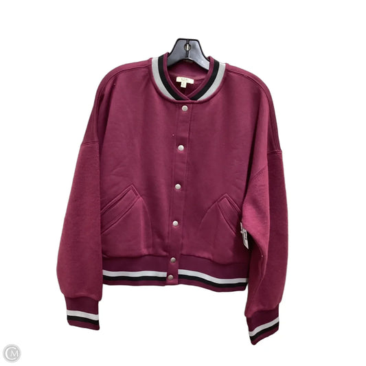 Jacket Other By Kori America In Maroon, Size: M