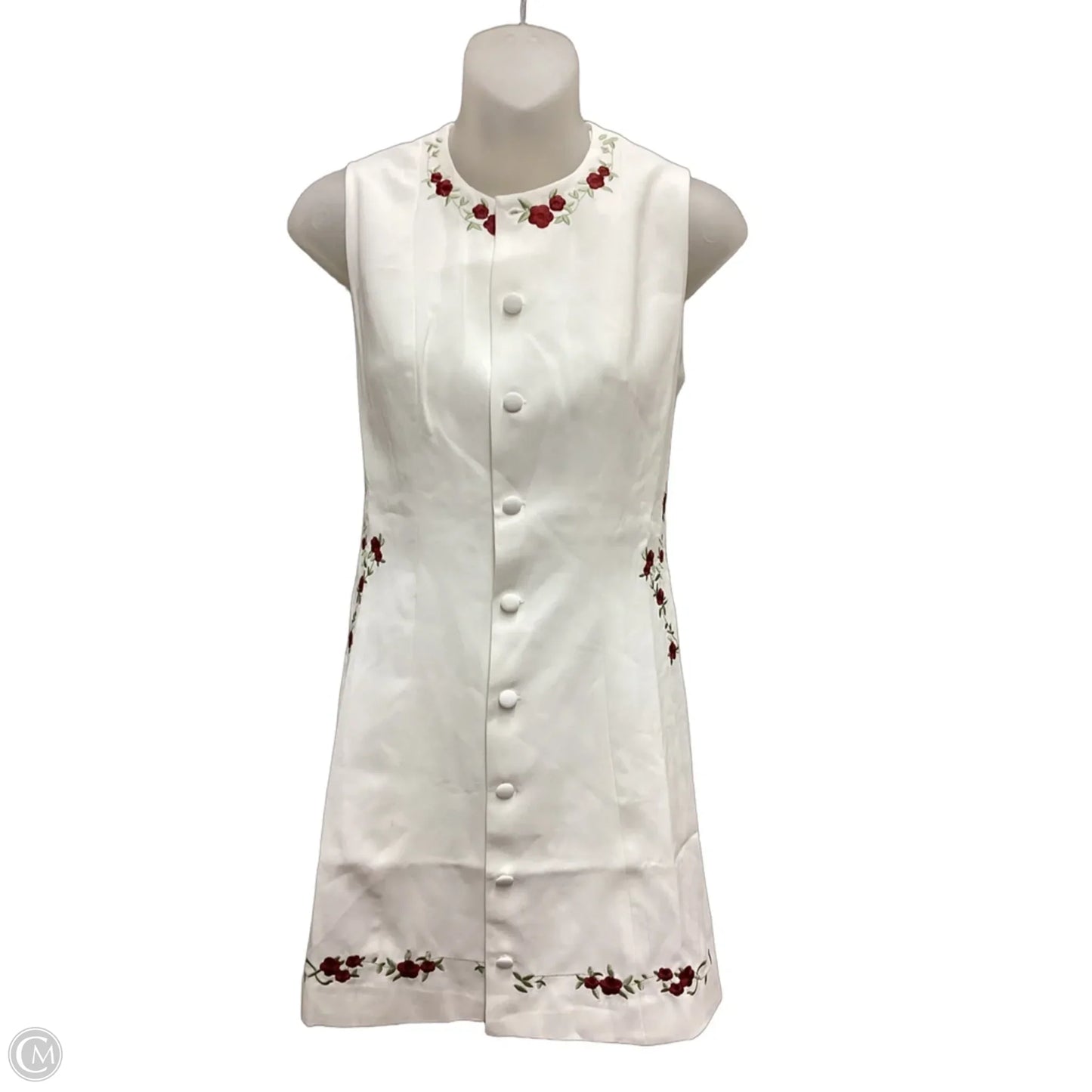 Dress Casual Short By Commense In Floral Print, Size: M