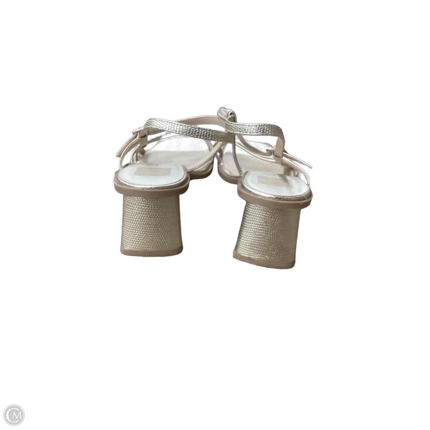 Sandals Heels Block By Dolce Vita In Gold, Size: 8.5