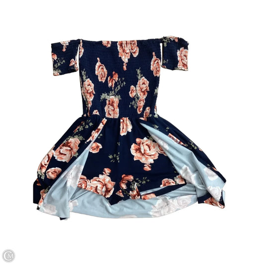 Romper By Clothes Mentor In Floral Print, Size: S