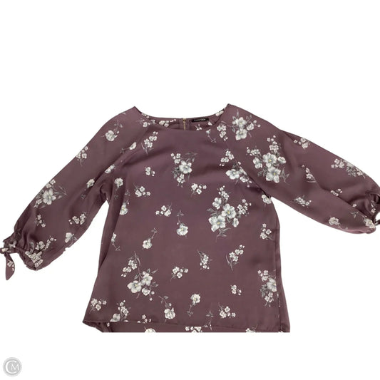 Blouse 3/4 Sleeve By Papermoon In Purple, Size: S