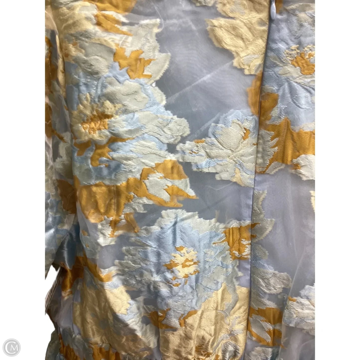 Dress Party Short By Cmc In Blue & Tan, Size: 18