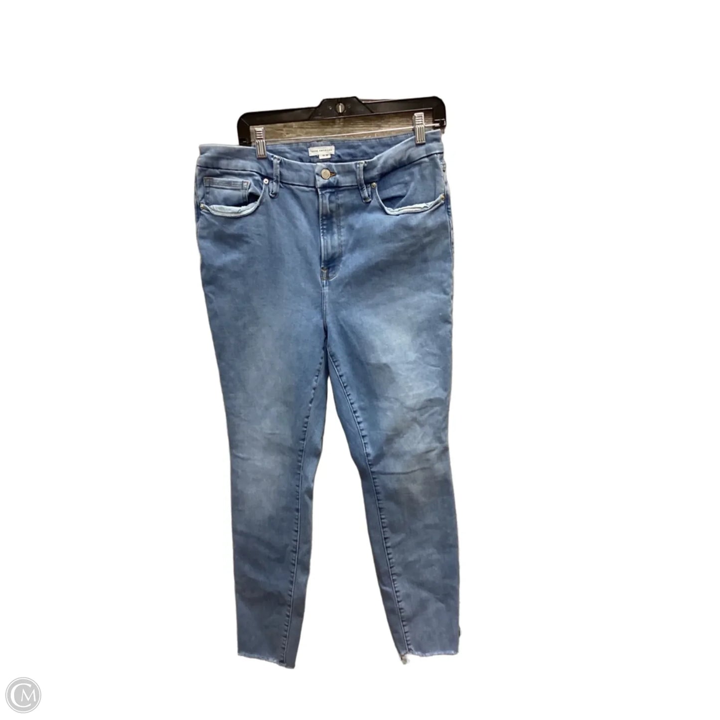 Jeans Skinny By Good American In Blue Denim, Size: 14